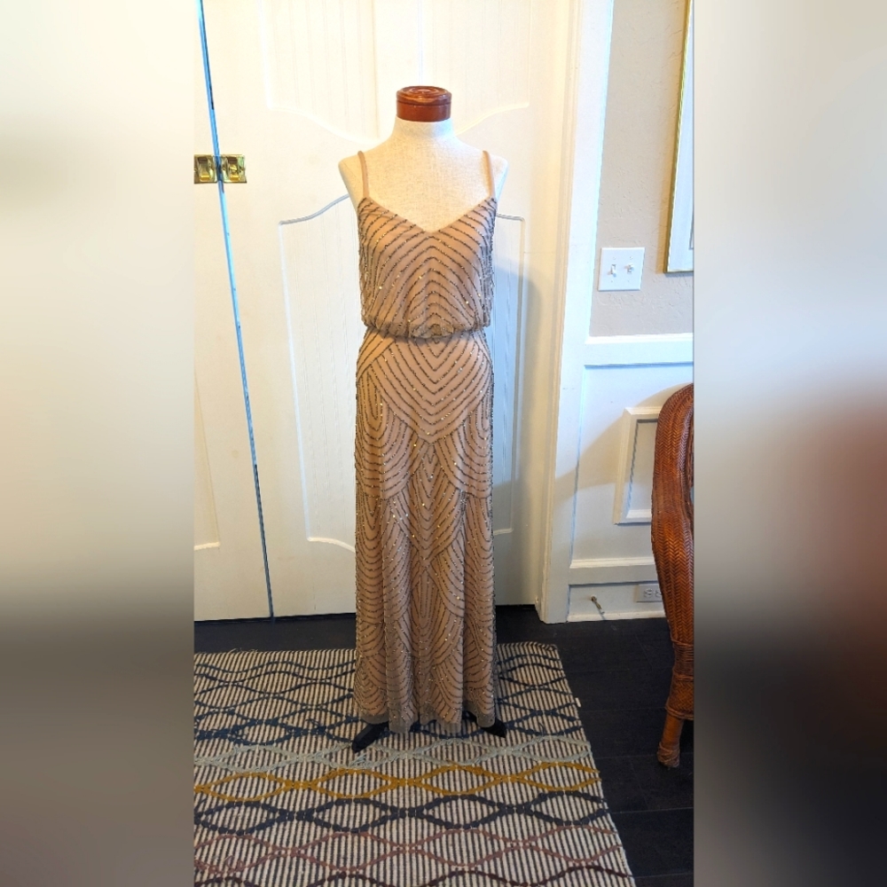 Adrianna Papell beaded gown